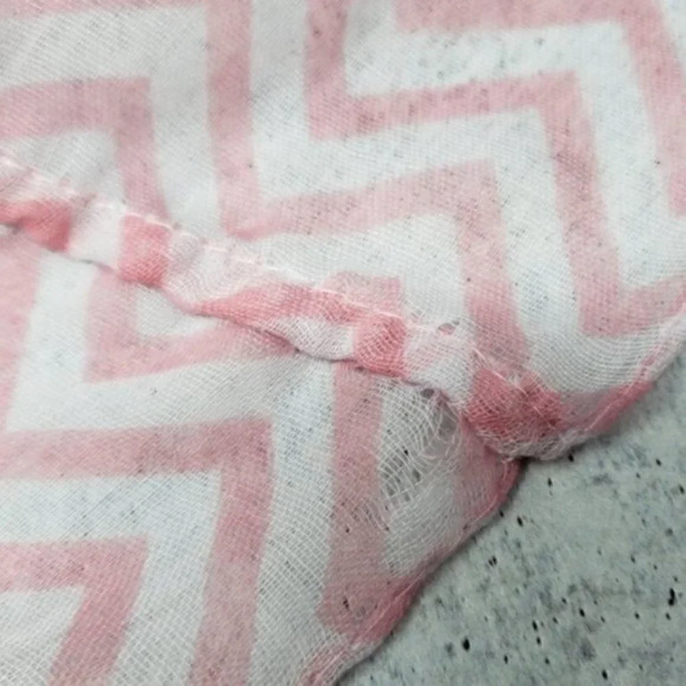 Pink Zig Zag Infinity Scarf